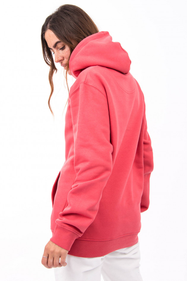 1868 Hoodie SMILE in Korallrot