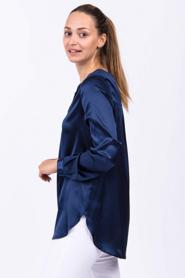 1868 Seidenbluse MASTRA in Navy