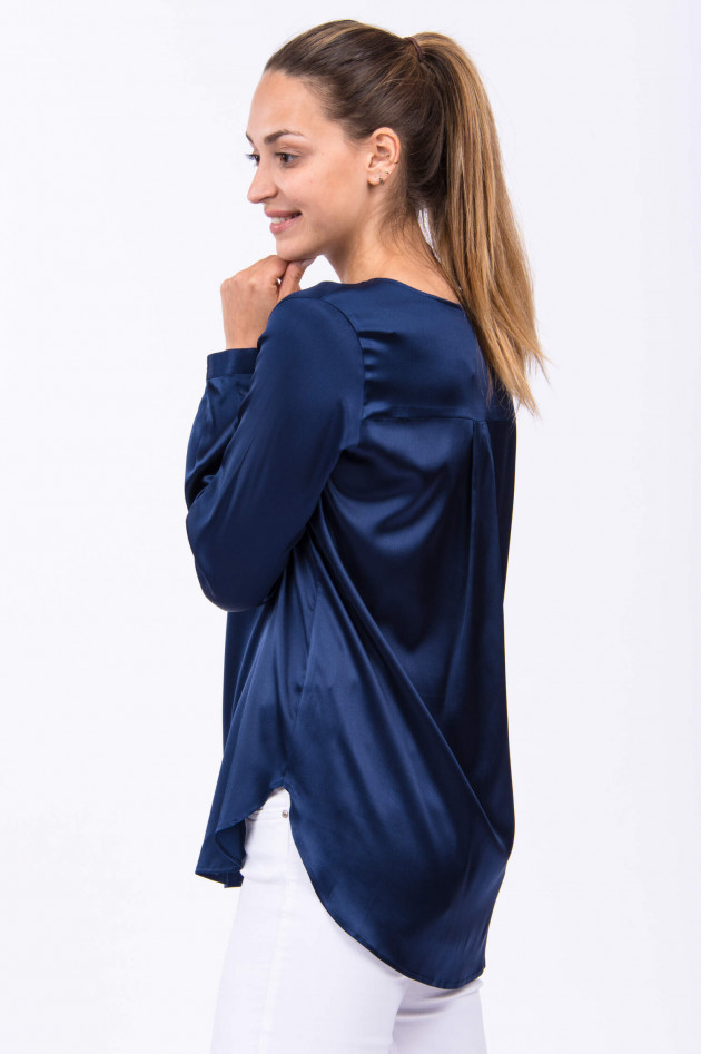 1868 Seidenbluse MASTRA in Navy