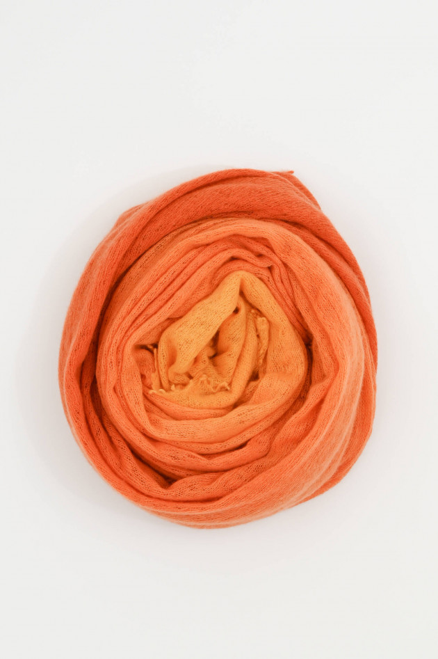 1868 Cashmere Schal mit Farbverlauf in Gelb/Orange