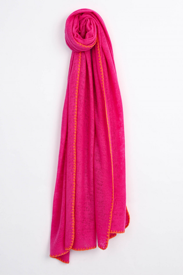 1868 Cashmere Schal in Pink/Orange