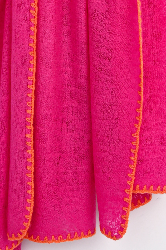 1868 Cashmere Schal in Pink/Orange