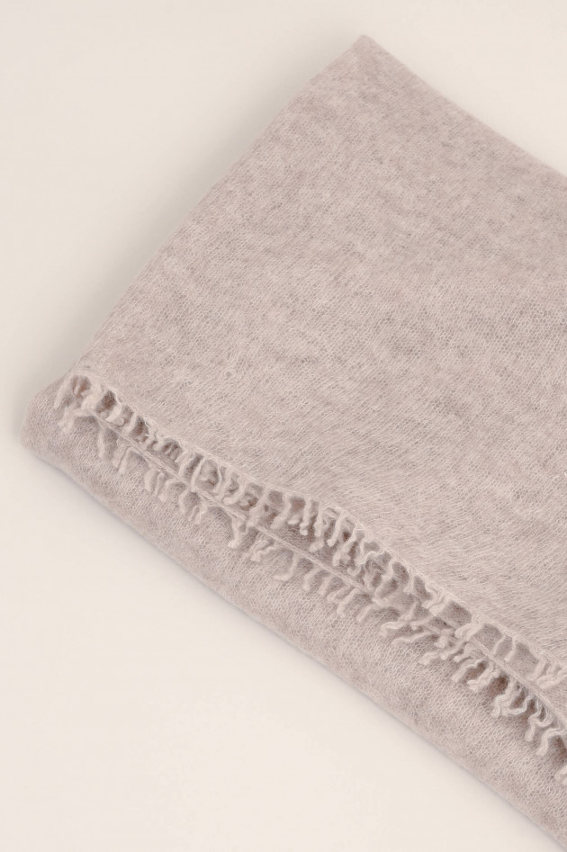 1868 Feiner Schal aus Cashmere in Beige