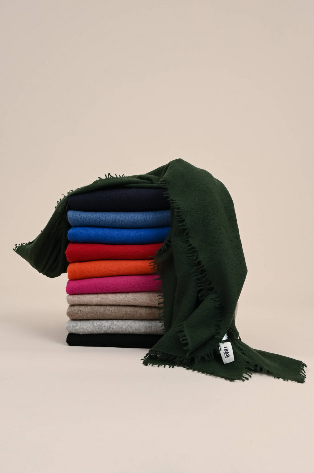 1868 Feiner Schal aus Cashmere in Fuchisa