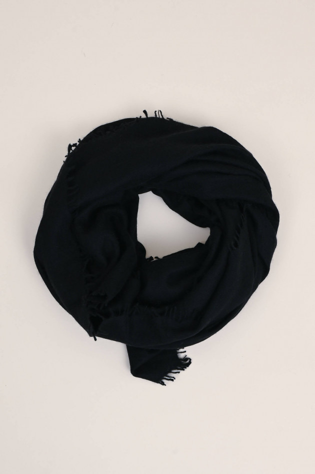 1868 Feiner Schal aus Cashmere in Schwarz