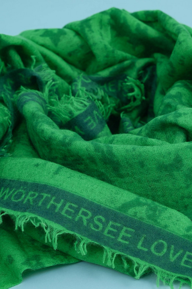 1868 Cashmere Schal WÖRTHERSEE LOVE in Grün