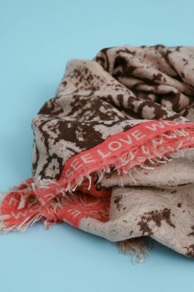 1868 Cashmere Schal WÖRTHERSEE LOVE in Taupe