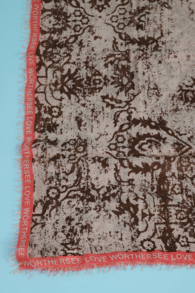 1868 Cashmere Schal WÖRTHERSEE LOVE in Taupe
