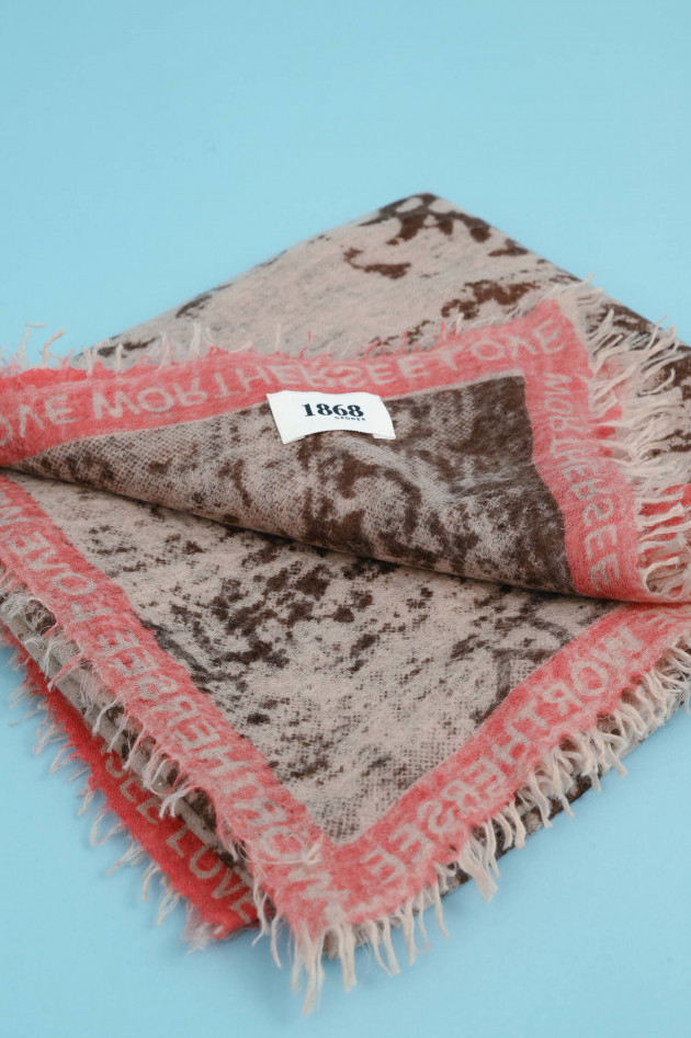 1868 Cashmere Schal WÖRTHERSEE LOVE in Taupe