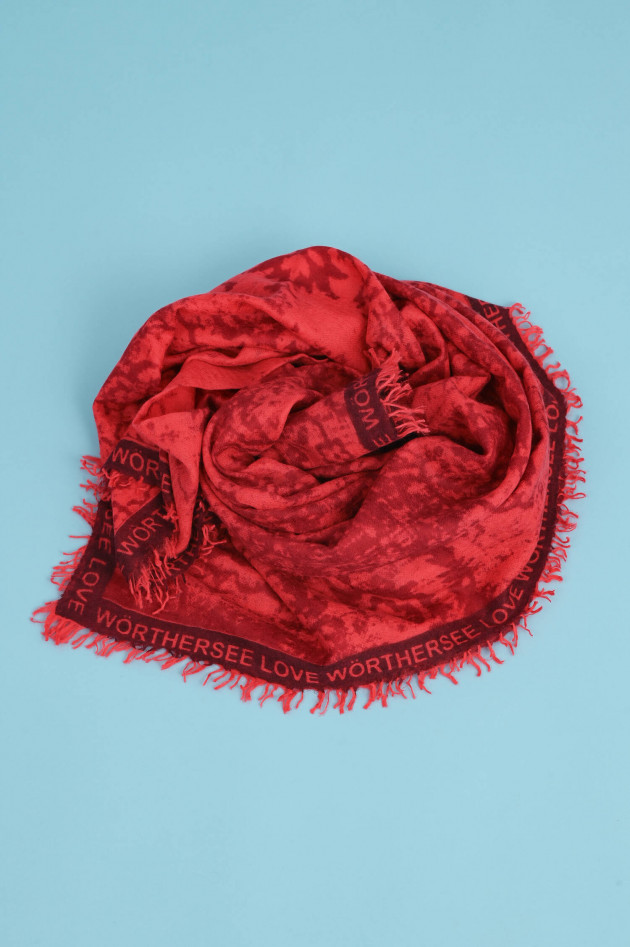 1868 Cashmere Schal WÖRTHERSEE LOVE in Rot