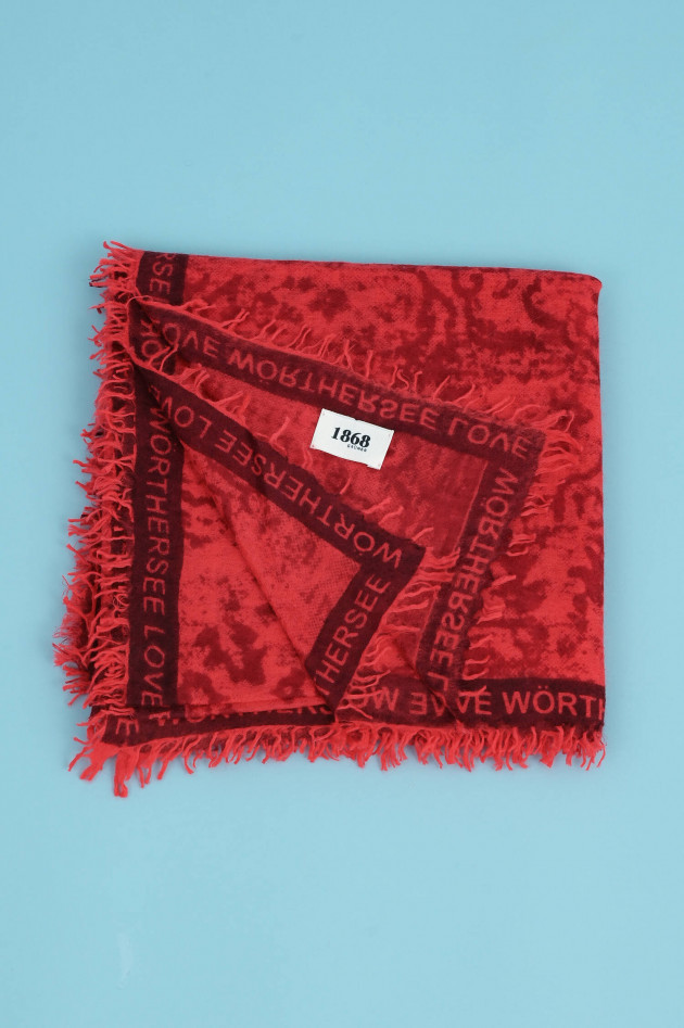 1868 Cashmere Schal WÖRTHERSEE LOVE in Rot