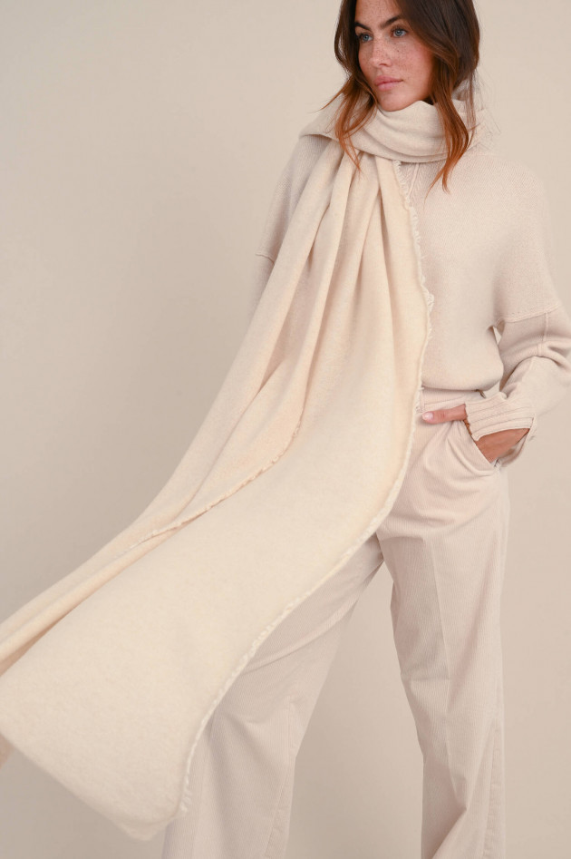 1868 Cashmere Schal in Beige meliert