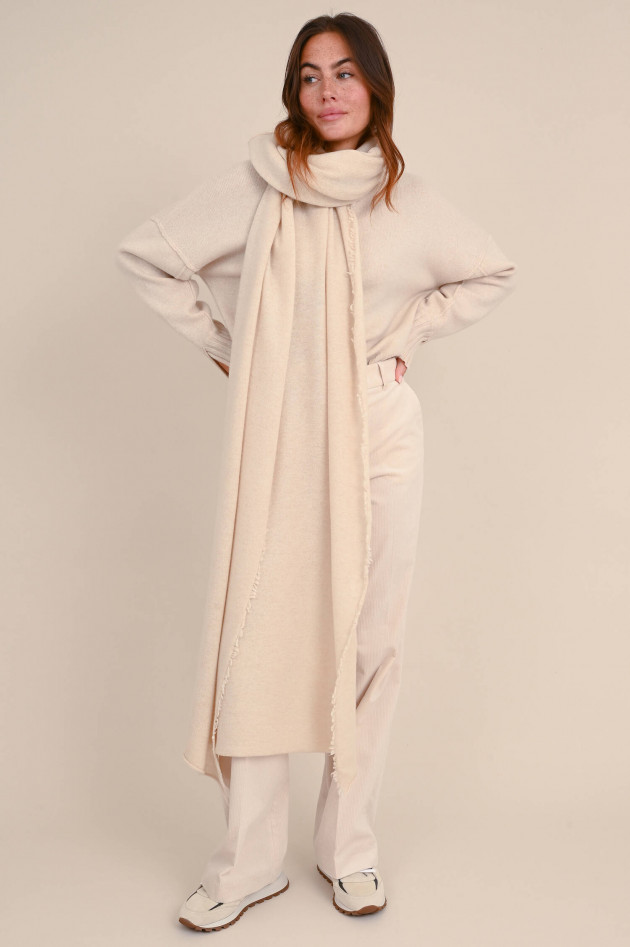 1868 Cashmere Schal in Beige meliert