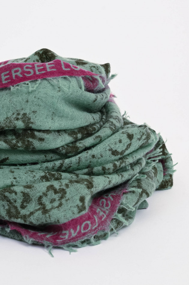1868 Cashmere Schal WÖRTHERSEE in Grün/Pink
