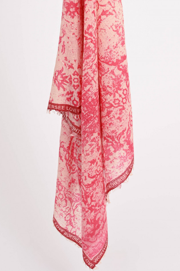 1868 Cashmere Schal WÖRTHERSEE in Pink/Natur