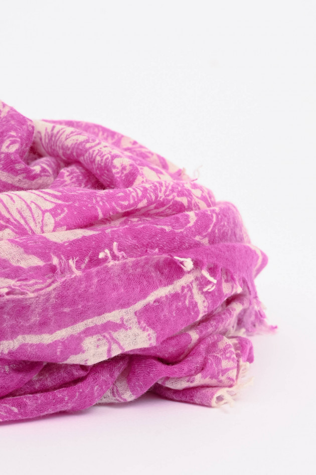 1868 Cashmere-Schal TOILE in Pink/Natur