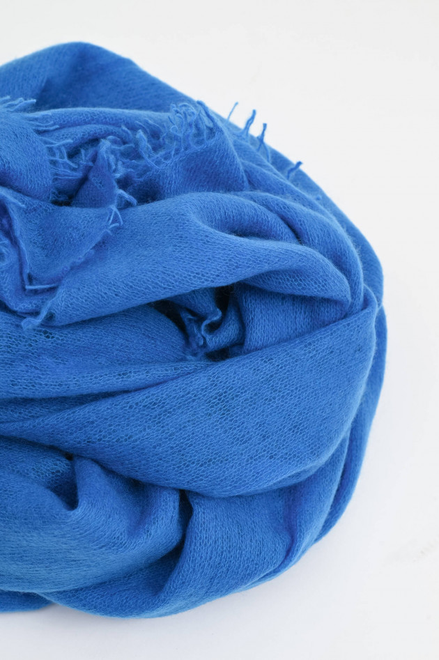 1868 Schal BASIC aus Cashmere in Lichtblau