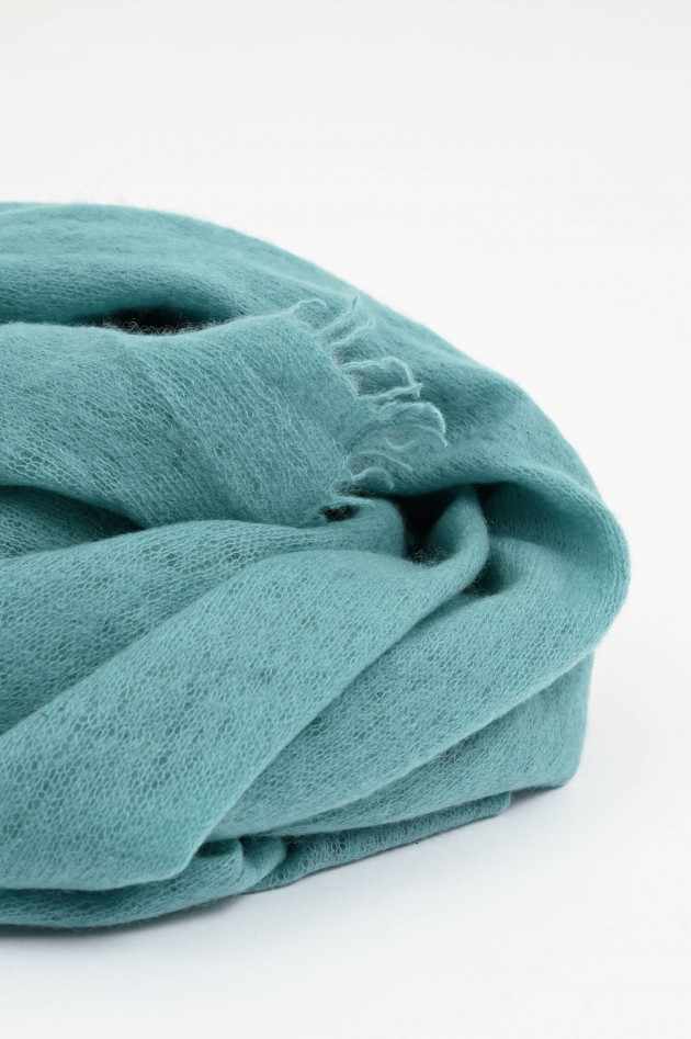 1868 Schal BASIC aus Cashmere in Türkis