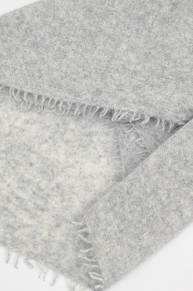 1868 Schal BASIC aus Cashmere in Hellgrau