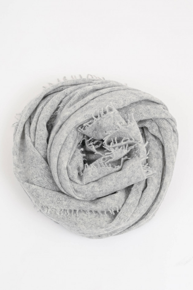 1868 Schal BASIC aus Cashmere in Hellgrau