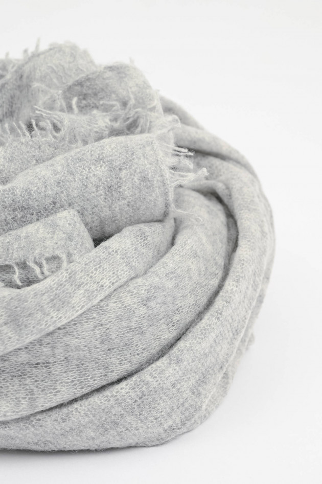1868 Schal BASIC aus Cashmere in Hellgrau