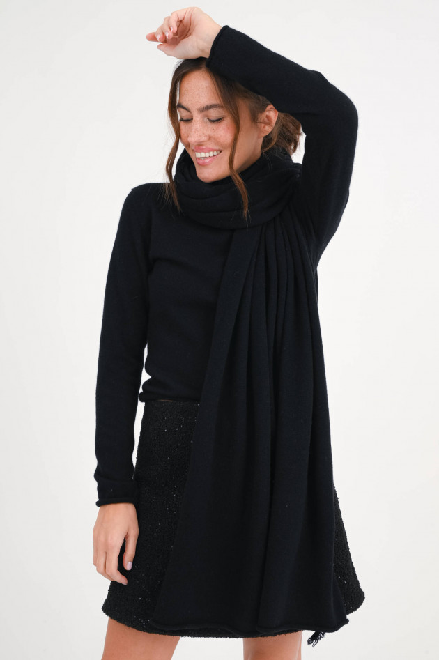 1868 Cashmere Tuch in Schwarz