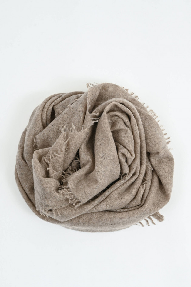 1868 Cashmere-Schal in Dark Beige