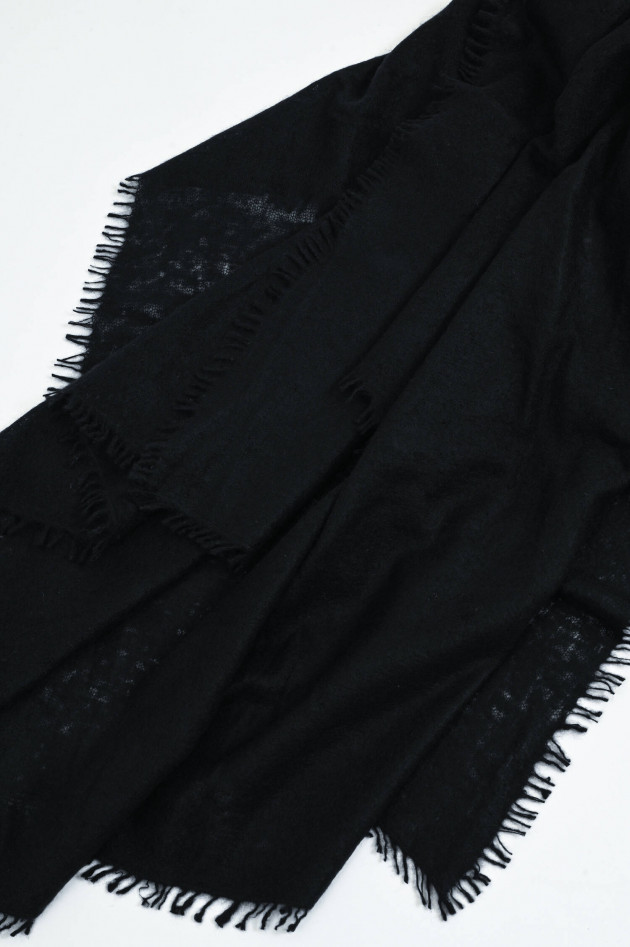 1868 Cashmere-Schal in Schwarz