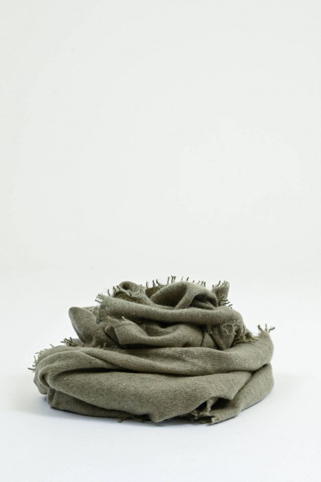 1868 Pailetten-Schal aus Cashmere in Vetiver