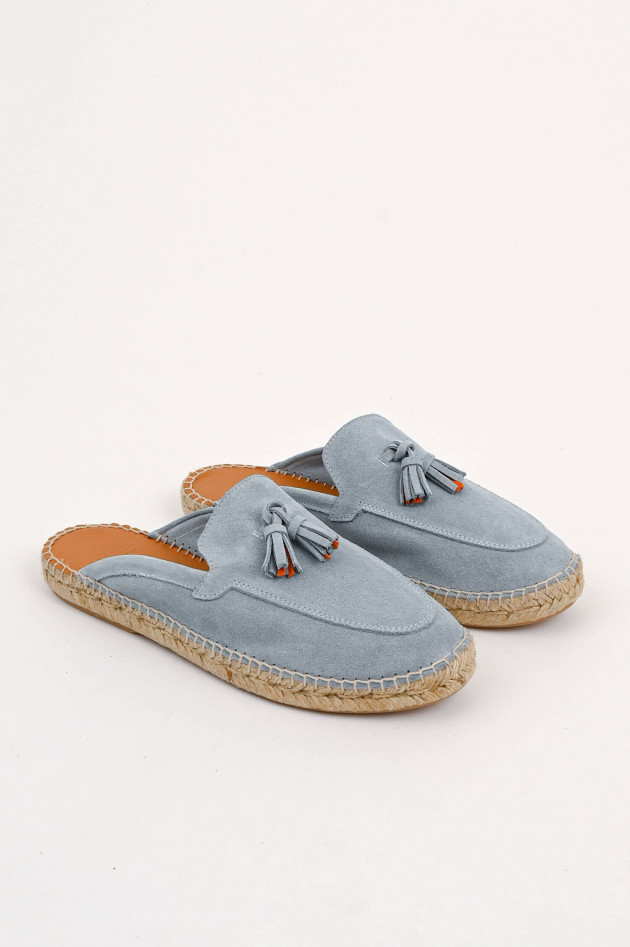 Abarca Espadrilles Slipper BORJAS in Hellblau