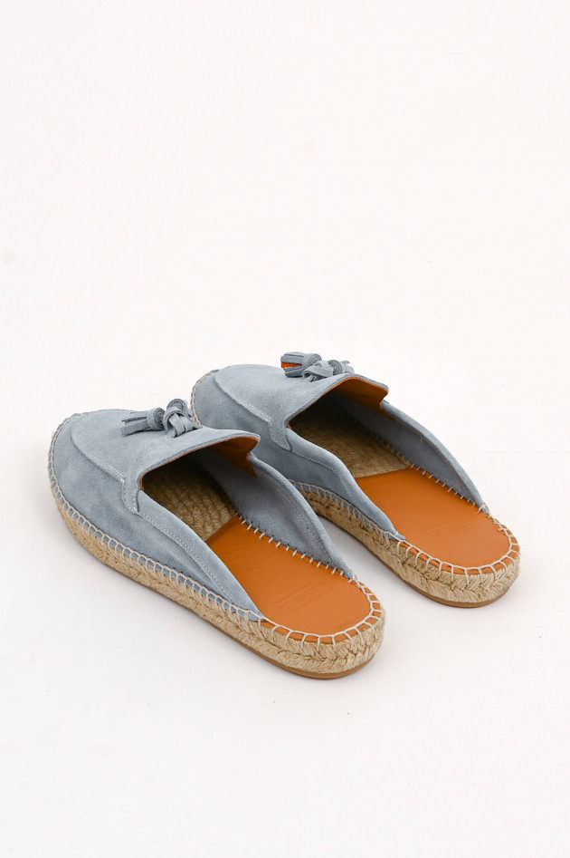 Abarca Espadrilles Slipper BORJAS in Hellblau