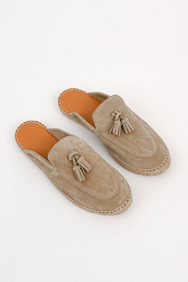 Abarca Espadrilles Slipper BORJAS in Beige