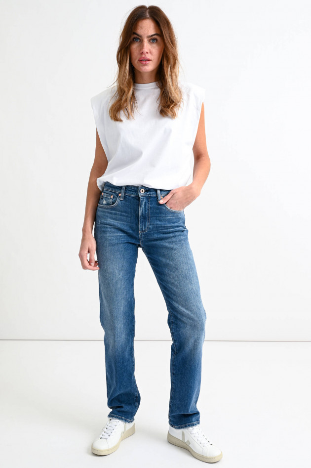 Adriano Goldschmied Straight Jeans NEW KNOXX in Mittelblau