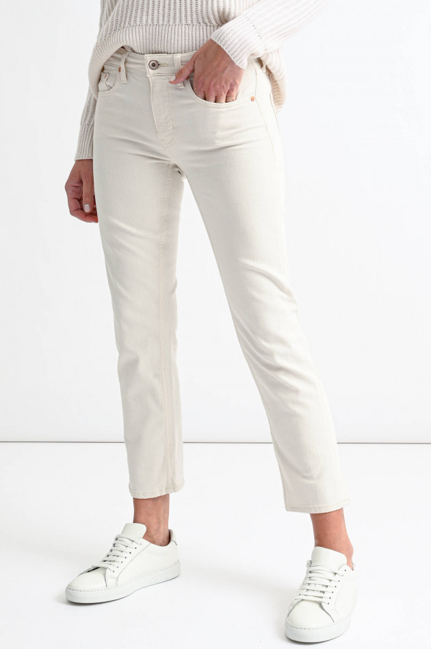 Adriano Goldschmied Cropped Jeans GIRLFRIEND in Creme