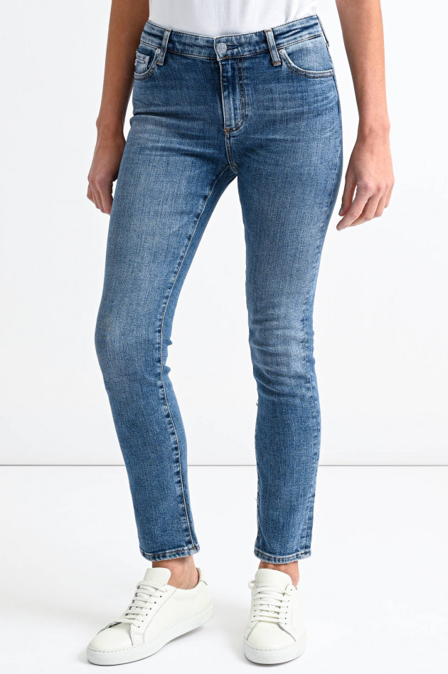 Adriano Goldschmied Cropped Jeans MARI in Mittelblau