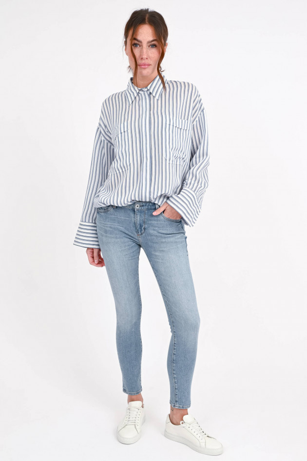 Adriano Goldschmied Slim Fit Jeans in Hellblau