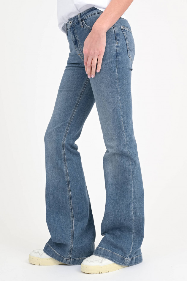Adriano Goldschmied Wide Leg Jeans TRPEA in Mittelblau