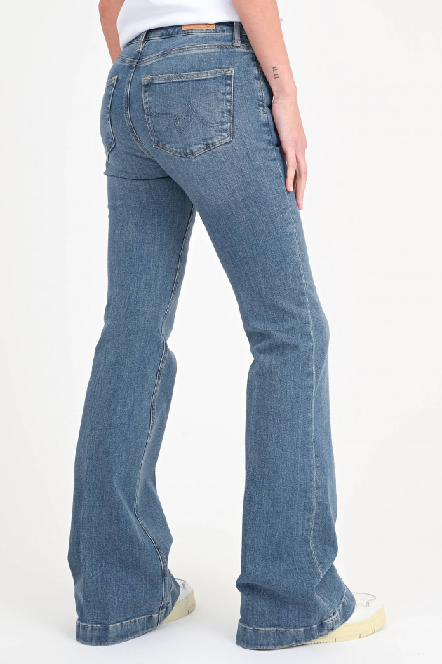 Adriano Goldschmied Wide Leg Jeans TRPEA in Mittelblau