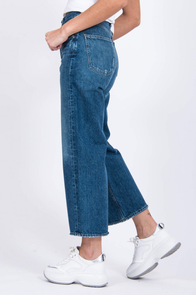 Agolde Jeans-Culotte REN mit Waschung in Mittelblau