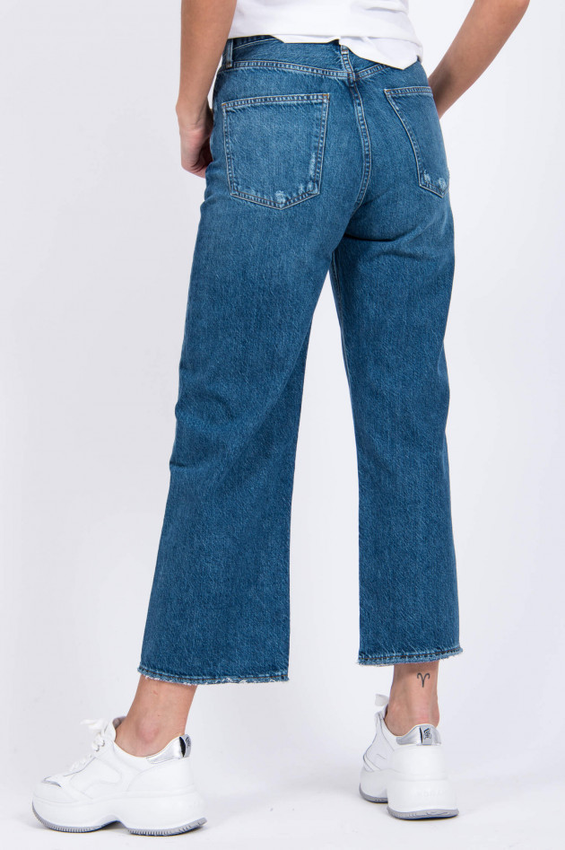 Agolde Jeans-Culotte REN mit Waschung in Mittelblau