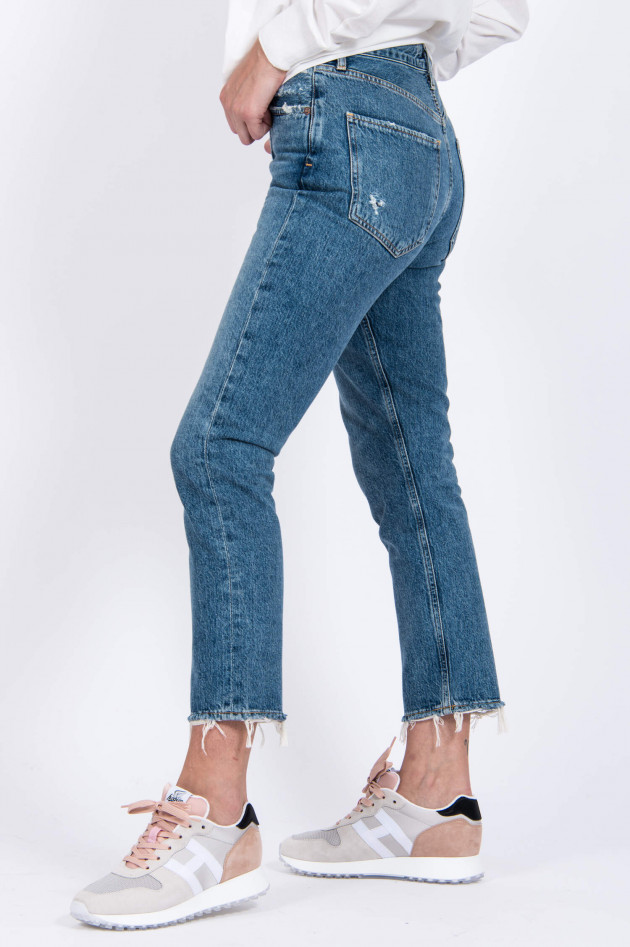 Agolde Mom Jeans RILEY in Mittelblau