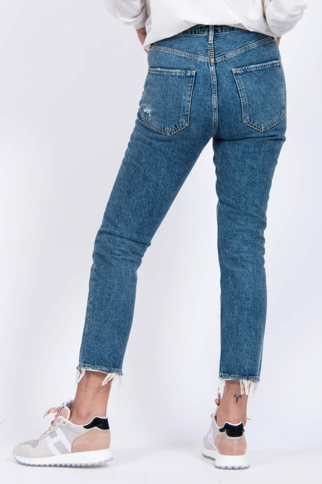 Agolde Mom Jeans RILEY in Mittelblau