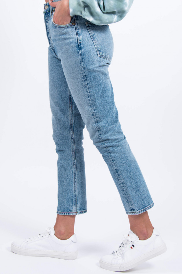 Agolde Mom Jeans RILEY in Hellblau