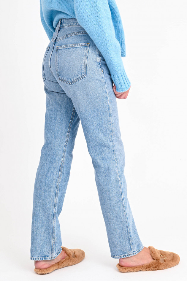 Agolde Jeans LANA mit Cut-Detail in Hellblau