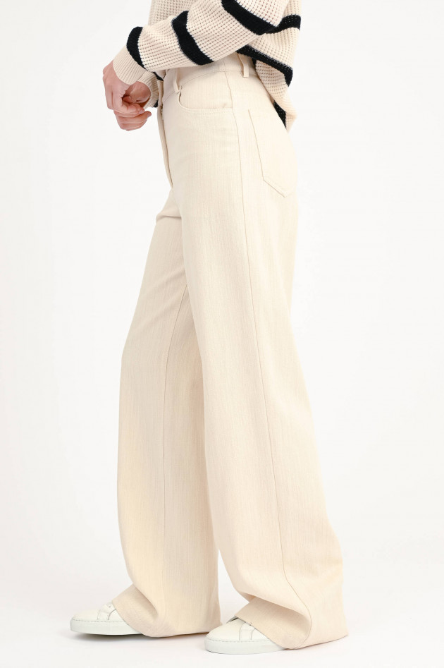 Akris Punto Wide-Leg Hose in Cashew
