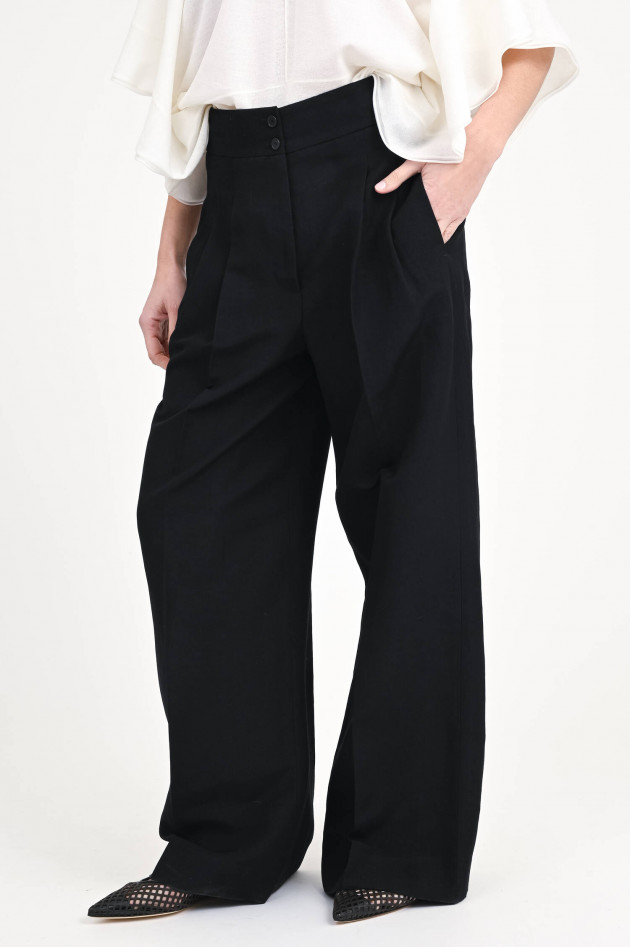 Akris Punto Wide-Leg Hose FLORENCE in Schwarz