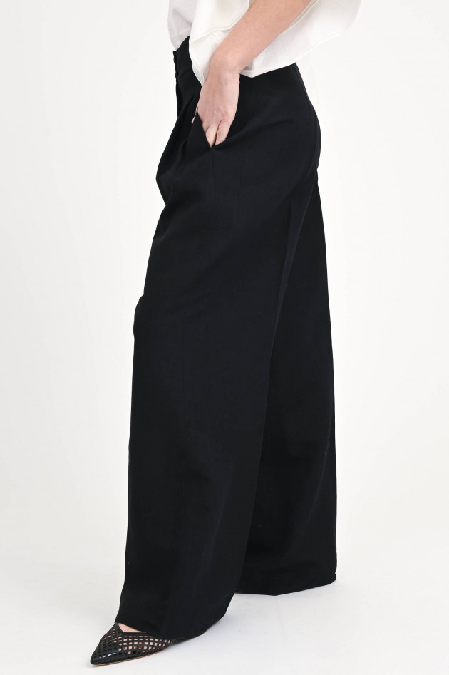 Akris Punto Wide-Leg Hose FLORENCE in Schwarz