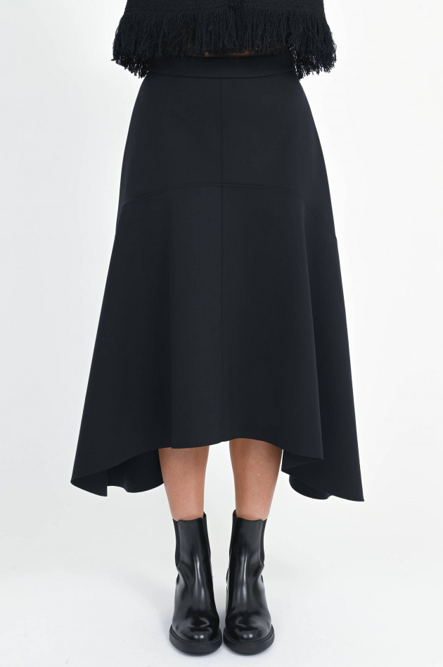 Akris Punto Neopren-Maxi-Rock in Black