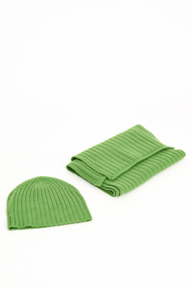 Allude Beanie aus Cashmere in Farngrün