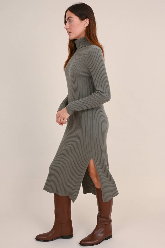 Allude Cashmere Srickkleid in Taupe
